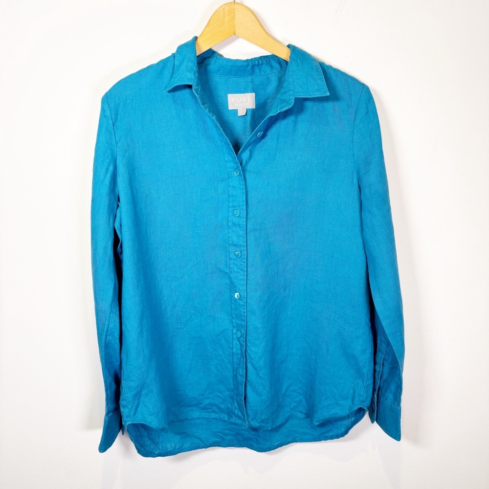 Pure Collection Linen Button Down Shirt